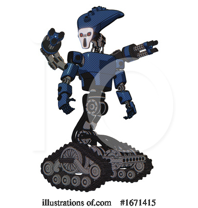 Royalty-Free (RF) Robot Clipart Illustration by Leo Blanchette - Stock Sample #1671415