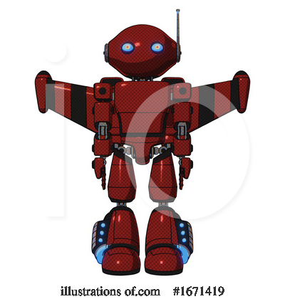 Royalty-Free (RF) Robot Clipart Illustration by Leo Blanchette - Stock Sample #1671419