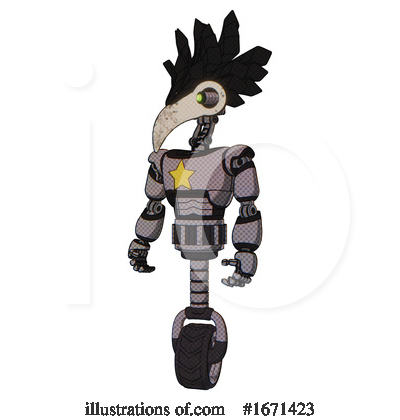 Royalty-Free (RF) Robot Clipart Illustration by Leo Blanchette - Stock Sample #1671423