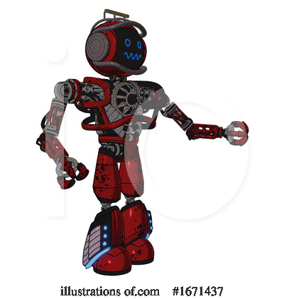 Royalty-Free (RF) Robot Clipart Illustration by Leo Blanchette - Stock Sample #1671437