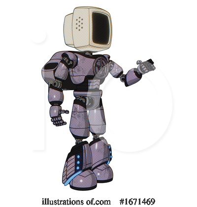 Royalty-Free (RF) Robot Clipart Illustration by Leo Blanchette - Stock Sample #1671469