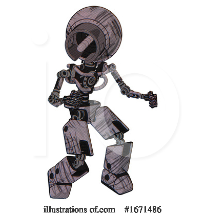 Royalty-Free (RF) Robot Clipart Illustration by Leo Blanchette - Stock Sample #1671486