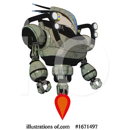 Royalty-Free (RF) Robot Clipart Illustration by Leo Blanchette - Stock Sample #1671497
