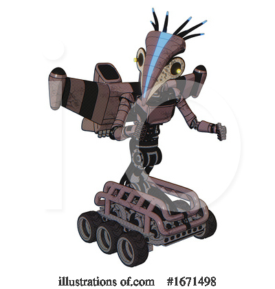 Royalty-Free (RF) Robot Clipart Illustration by Leo Blanchette - Stock Sample #1671498