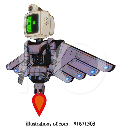 Royalty-Free (RF) Robot Clipart Illustration by Leo Blanchette - Stock Sample #1671503