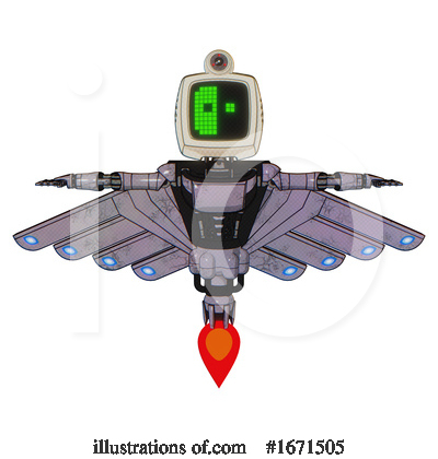 Royalty-Free (RF) Robot Clipart Illustration by Leo Blanchette - Stock Sample #1671505