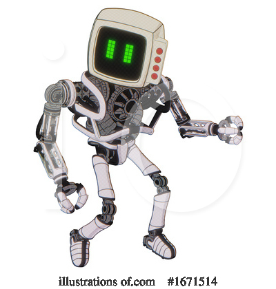 Royalty-Free (RF) Robot Clipart Illustration by Leo Blanchette - Stock Sample #1671514