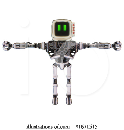 Royalty-Free (RF) Robot Clipart Illustration by Leo Blanchette - Stock Sample #1671515