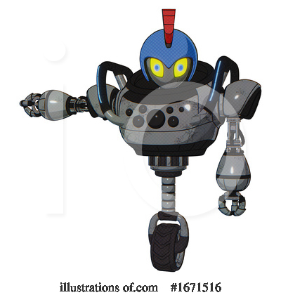 Royalty-Free (RF) Robot Clipart Illustration by Leo Blanchette - Stock Sample #1671516
