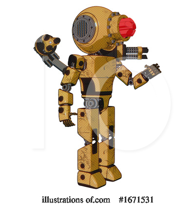 Royalty-Free (RF) Robot Clipart Illustration by Leo Blanchette - Stock Sample #1671531