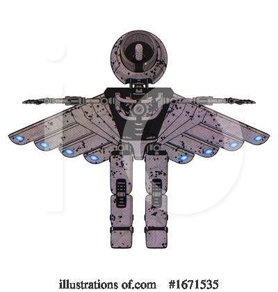 Royalty-Free (RF) Robot Clipart Illustration by Leo Blanchette - Stock Sample #1671535