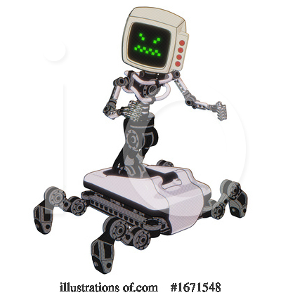 Royalty-Free (RF) Robot Clipart Illustration by Leo Blanchette - Stock Sample #1671548