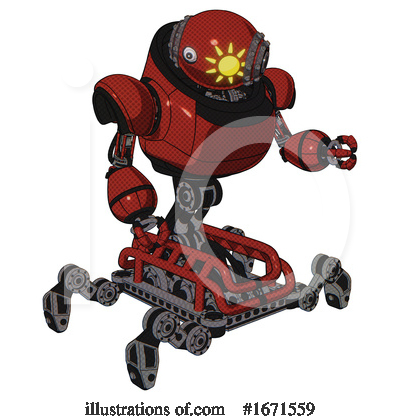 Royalty-Free (RF) Robot Clipart Illustration by Leo Blanchette - Stock Sample #1671559