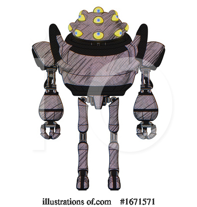 Royalty-Free (RF) Robot Clipart Illustration by Leo Blanchette - Stock Sample #1671571