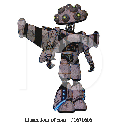 Royalty-Free (RF) Robot Clipart Illustration by Leo Blanchette - Stock Sample #1671606