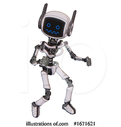 Royalty-Free (RF) Robot Clipart Illustration by Leo Blanchette - Stock Sample #1671621