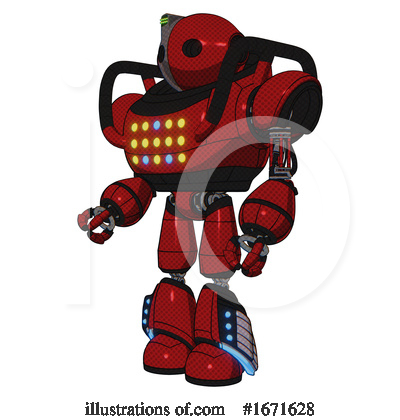 Royalty-Free (RF) Robot Clipart Illustration by Leo Blanchette - Stock Sample #1671628