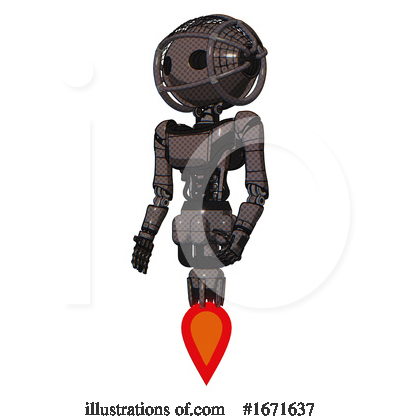 Royalty-Free (RF) Robot Clipart Illustration by Leo Blanchette - Stock Sample #1671637