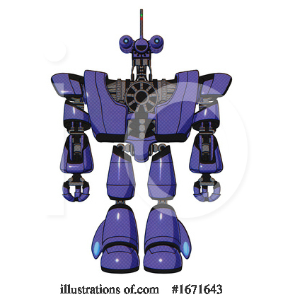 Royalty-Free (RF) Robot Clipart Illustration by Leo Blanchette - Stock Sample #1671643