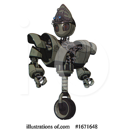 Royalty-Free (RF) Robot Clipart Illustration by Leo Blanchette - Stock Sample #1671648