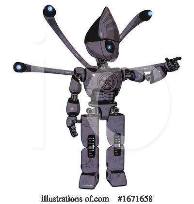 Royalty-Free (RF) Robot Clipart Illustration by Leo Blanchette - Stock Sample #1671658
