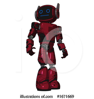 Royalty-Free (RF) Robot Clipart Illustration by Leo Blanchette - Stock Sample #1671669