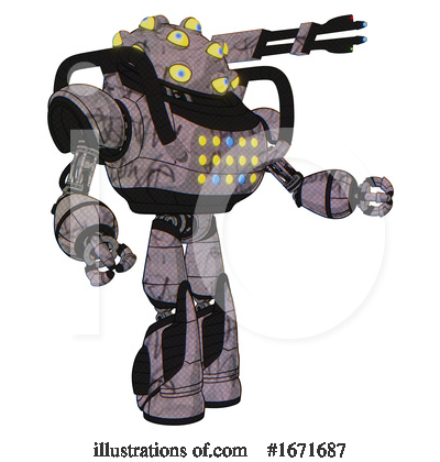 Royalty-Free (RF) Robot Clipart Illustration by Leo Blanchette - Stock Sample #1671687