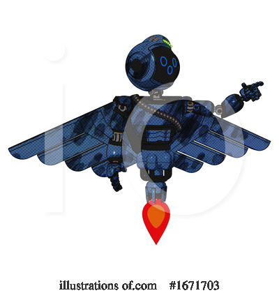 Royalty-Free (RF) Robot Clipart Illustration by Leo Blanchette - Stock Sample #1671703