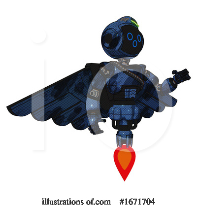 Royalty-Free (RF) Robot Clipart Illustration by Leo Blanchette - Stock Sample #1671704