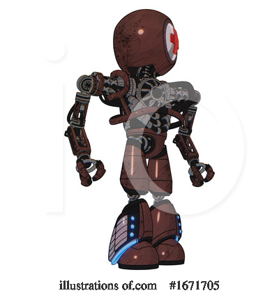 Royalty-Free (RF) Robot Clipart Illustration by Leo Blanchette - Stock Sample #1671705