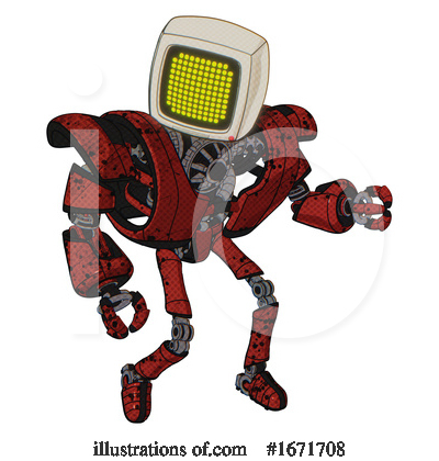 Royalty-Free (RF) Robot Clipart Illustration by Leo Blanchette - Stock Sample #1671708