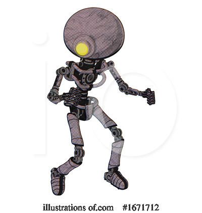 Royalty-Free (RF) Robot Clipart Illustration by Leo Blanchette - Stock Sample #1671712