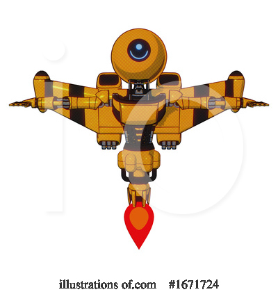 Royalty-Free (RF) Robot Clipart Illustration by Leo Blanchette - Stock Sample #1671724