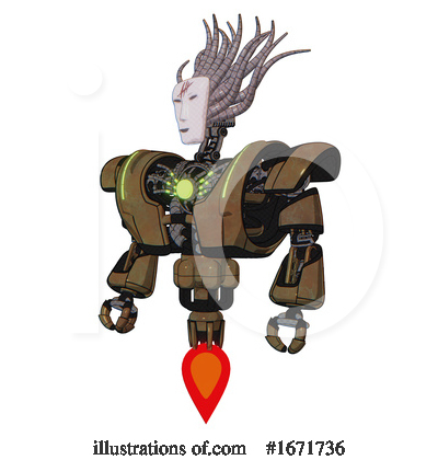 Royalty-Free (RF) Robot Clipart Illustration by Leo Blanchette - Stock Sample #1671736