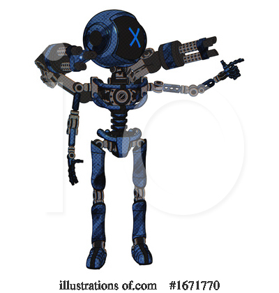 Royalty-Free (RF) Robot Clipart Illustration by Leo Blanchette - Stock Sample #1671770