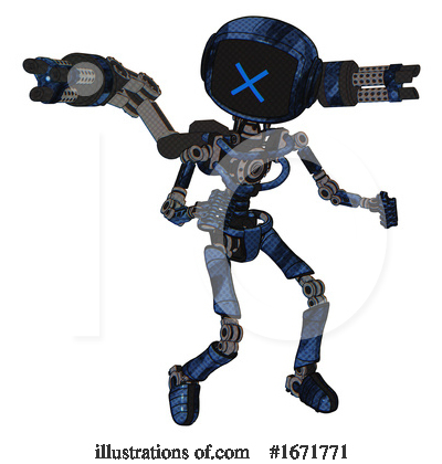 Royalty-Free (RF) Robot Clipart Illustration by Leo Blanchette - Stock Sample #1671771
