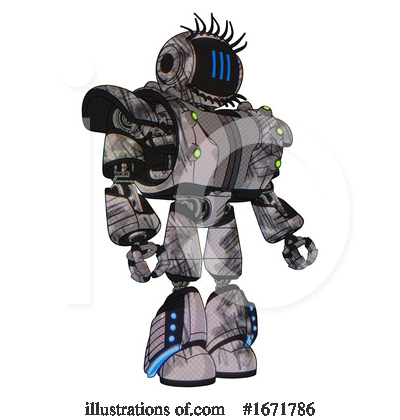 Royalty-Free (RF) Robot Clipart Illustration by Leo Blanchette - Stock Sample #1671786