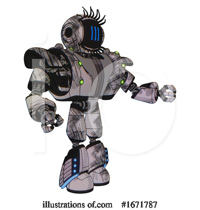 Royalty-Free (RF) Robot Clipart Illustration by Leo Blanchette - Stock Sample #1671787