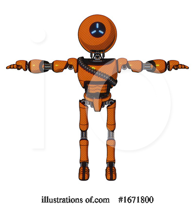 Royalty-Free (RF) Robot Clipart Illustration by Leo Blanchette - Stock Sample #1671800