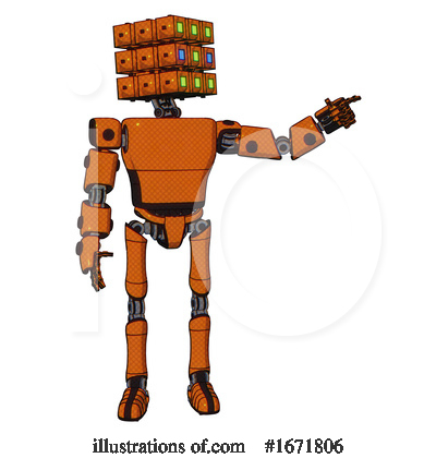 Royalty-Free (RF) Robot Clipart Illustration by Leo Blanchette - Stock Sample #1671806