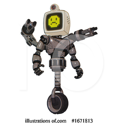 Royalty-Free (RF) Robot Clipart Illustration by Leo Blanchette - Stock Sample #1671813
