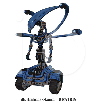 Royalty-Free (RF) Robot Clipart Illustration by Leo Blanchette - Stock Sample #1671819