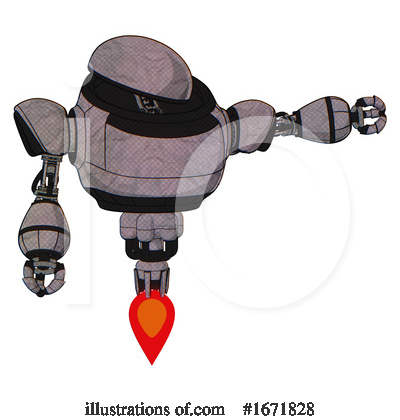 Royalty-Free (RF) Robot Clipart Illustration by Leo Blanchette - Stock Sample #1671828