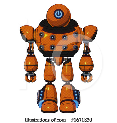 Royalty-Free (RF) Robot Clipart Illustration by Leo Blanchette - Stock Sample #1671830