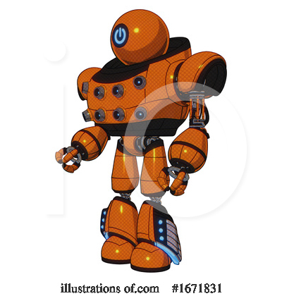 Royalty-Free (RF) Robot Clipart Illustration by Leo Blanchette - Stock Sample #1671831