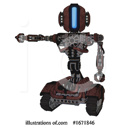 Royalty-Free (RF) Robot Clipart Illustration by Leo Blanchette - Stock Sample #1671846