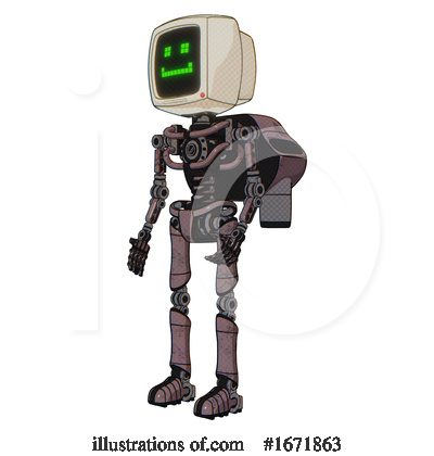 Royalty-Free (RF) Robot Clipart Illustration by Leo Blanchette - Stock Sample #1671863