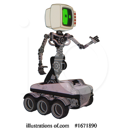 Royalty-Free (RF) Robot Clipart Illustration by Leo Blanchette - Stock Sample #1671890