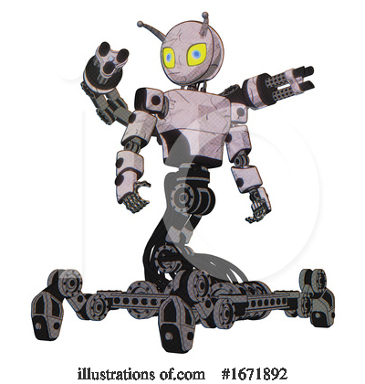 Royalty-Free (RF) Robot Clipart Illustration by Leo Blanchette - Stock Sample #1671892