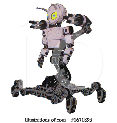 Royalty-Free (RF) Robot Clipart Illustration by Leo Blanchette - Stock Sample #1671893
